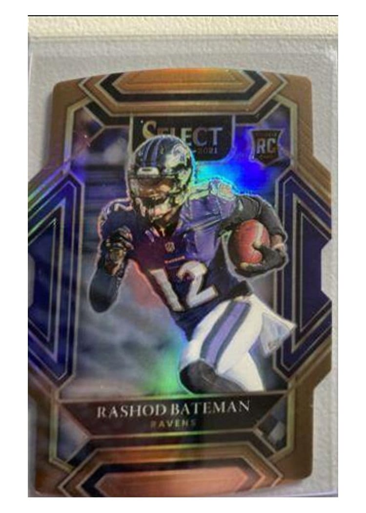 2021 Panini Select Base Set Rashod Bateman Copper Die Cut #255 card
