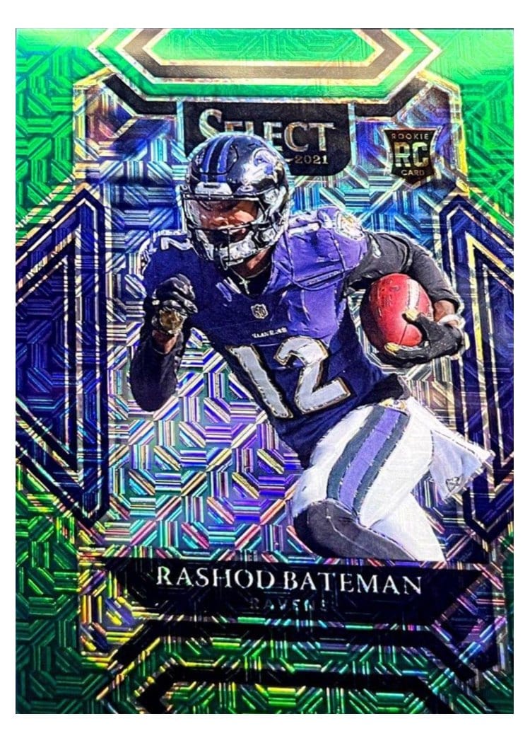 2021 Panini Select Base Set Rashod Bateman #255 card