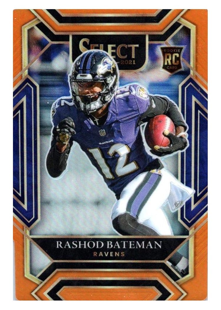 2021 Panini Select Base Set Rashod Bateman #255 card