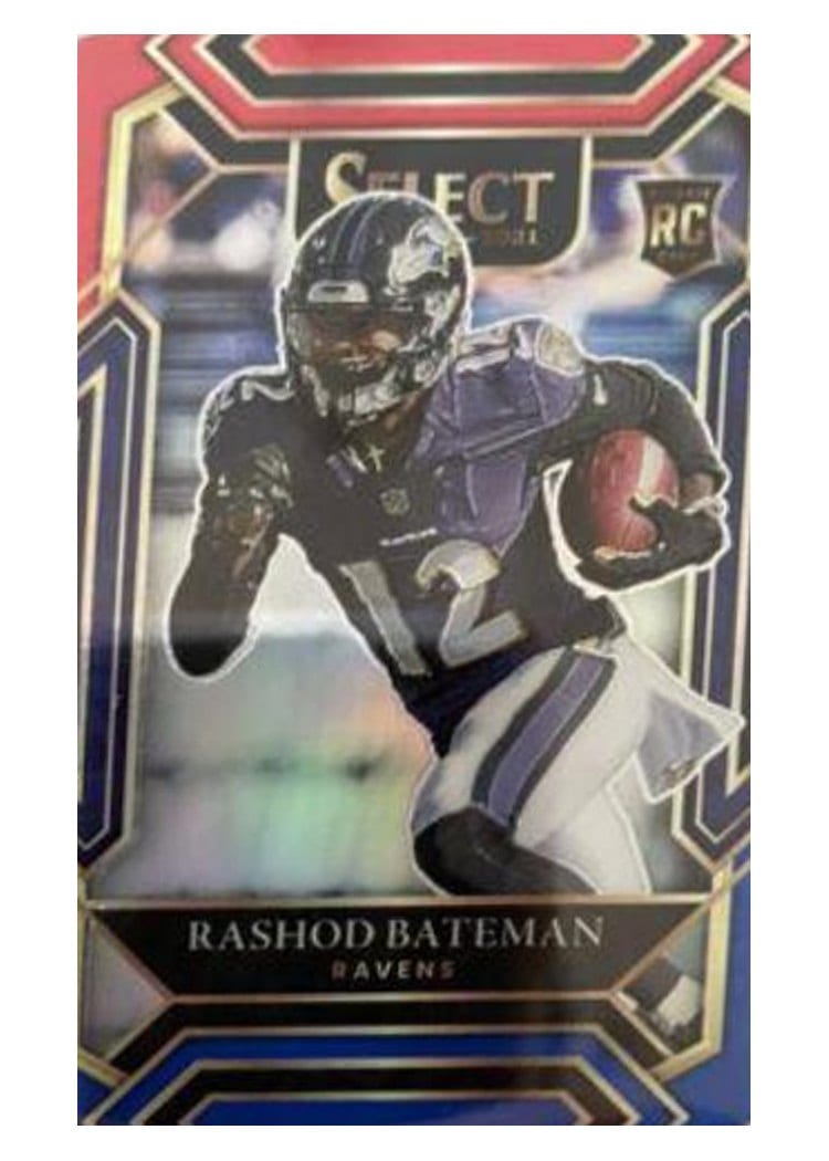 2021 Panini Select Base Set Rashod Bateman #255 card