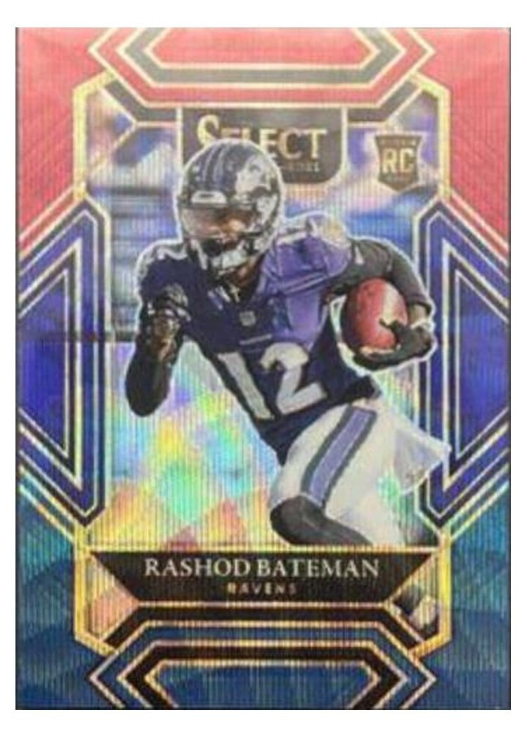 2021 Panini Select Base Set Rashod Bateman #255 card