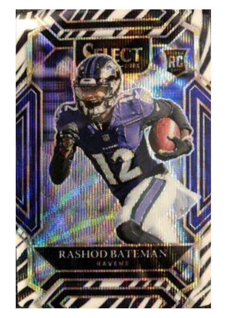 2021 Panini Select Base Set Rashod Bateman #255 card