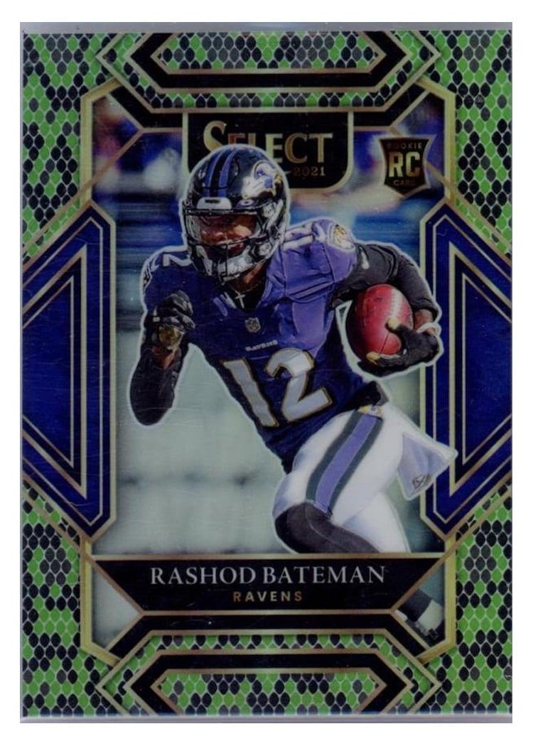 2021 Panini Select Base Set Rashod Bateman #355 card