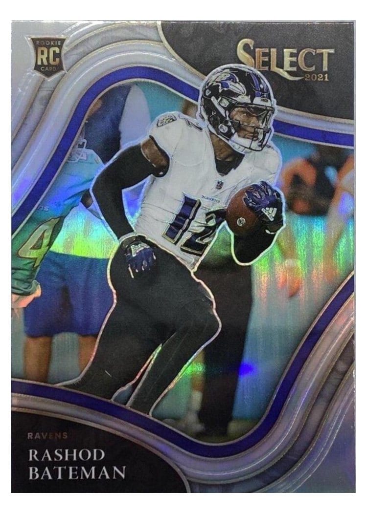 2021 Panini Select Base Set Rashod Bateman #355 card