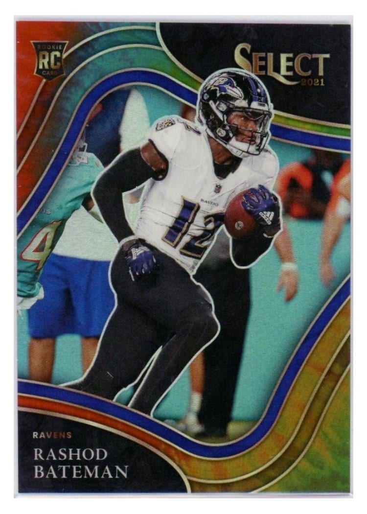 2021 Panini Select Base Set Rashod Bateman #355 card