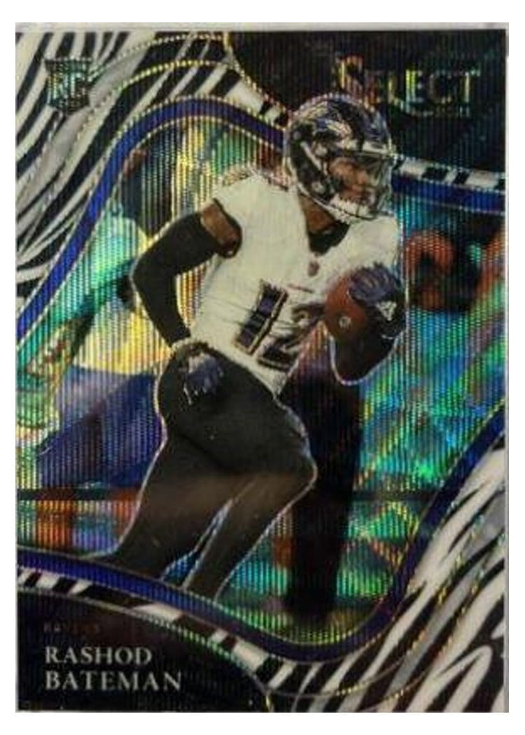 2021 Panini Select Base Set Rashod Bateman #355 card