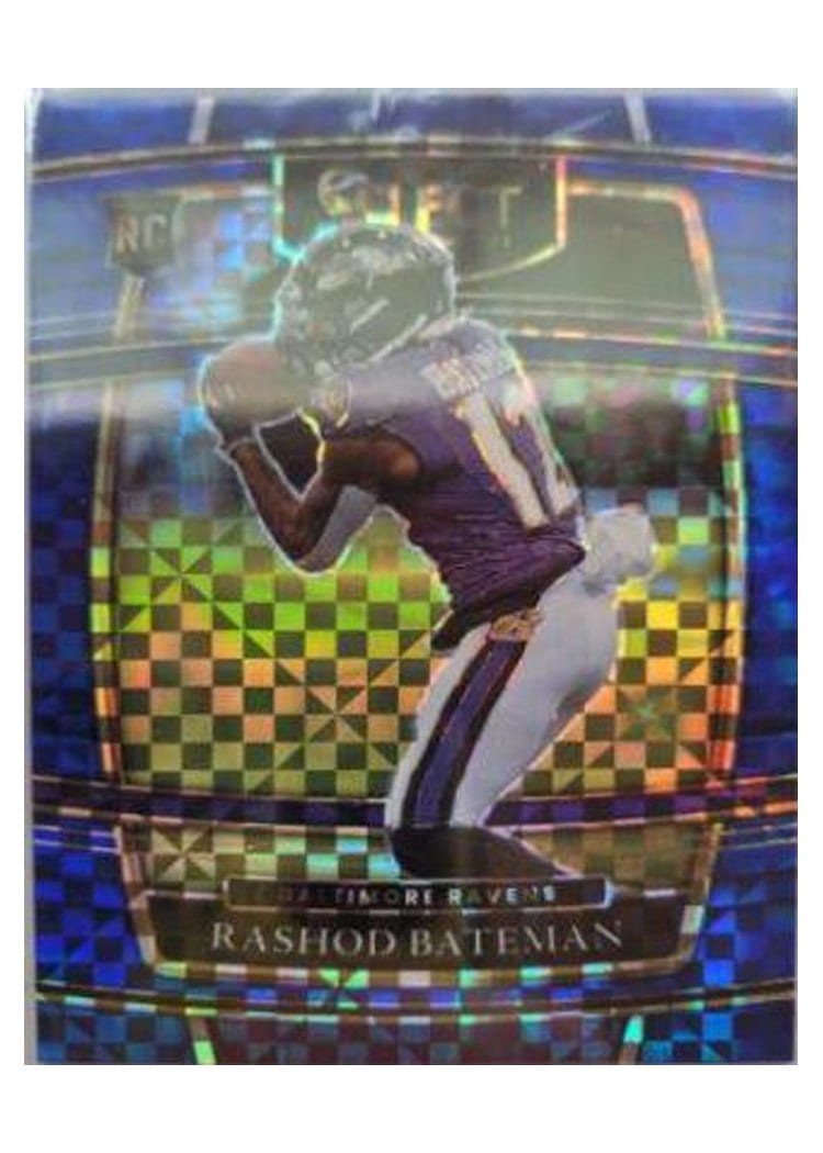 2021 Panini Select Base Set Rashod Bateman Blue #55 card