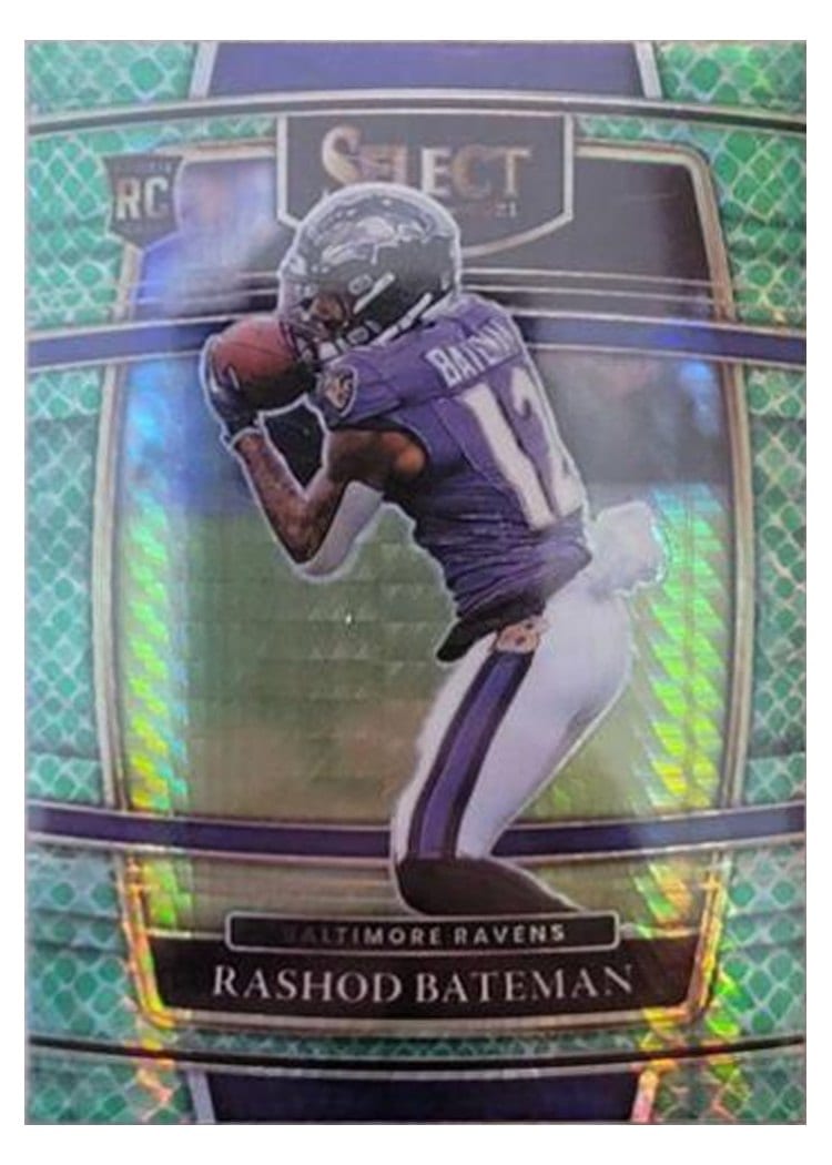 2021 Panini Select Base Set Rashod Bateman #55 card