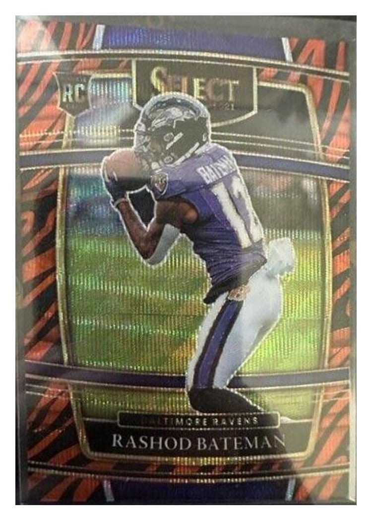 2021 Panini Select Base Set Rashod Bateman #55 card