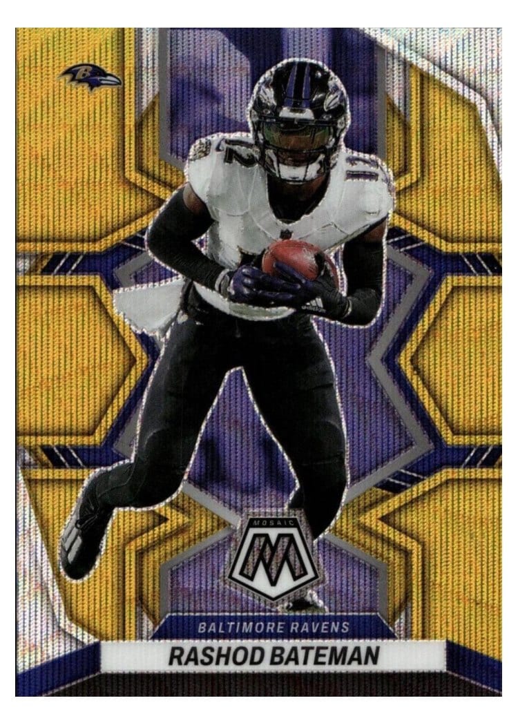 2022 Panini Mosaic Base Set Rashod Bateman #15 card