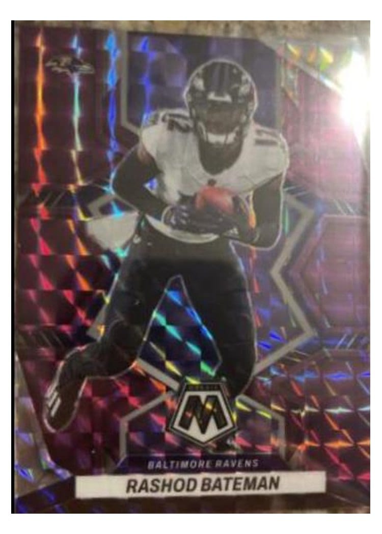 2022 Panini Mosaic Base Set Rashod Bateman #15 card