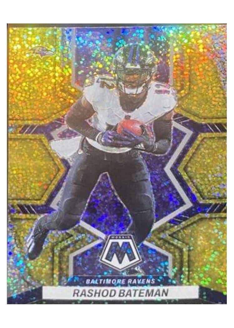 2022 Panini Mosaic Base Set Rashod Bateman #15 card