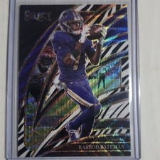 2025 Panini Select Rashod Bateman Zebra Prizm #261 card