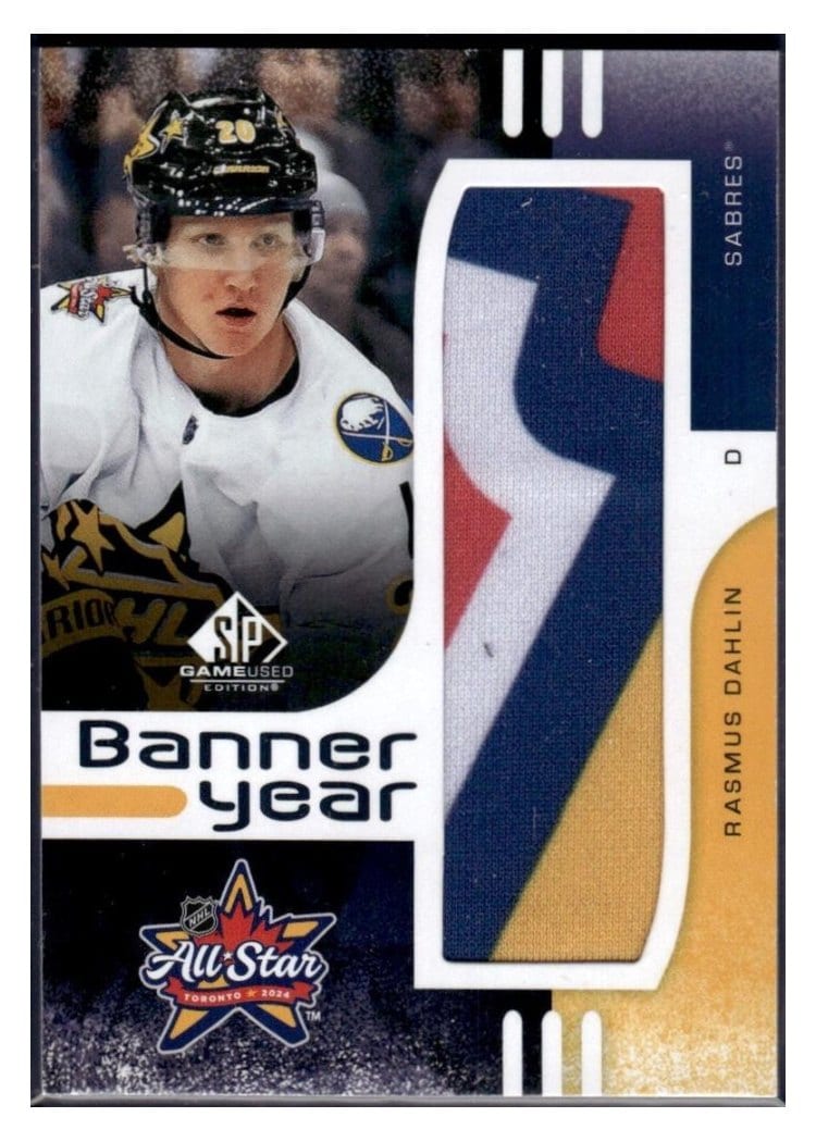 2024-25 SP Game Used 2024 All-Star Game Banner Year Relics Rasmus Dahlin #BYAS-RD card