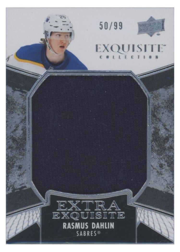 2024-25 Upper Deck Black Diamond Exquisite Collection Extra Exquisite Jersey Rasmus Dahlin #ECE-RD card
