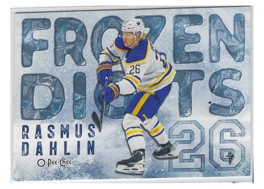 2025-26 O-Pee-Chee Frozen Digits Rasmus Dahlin #FD-5 card