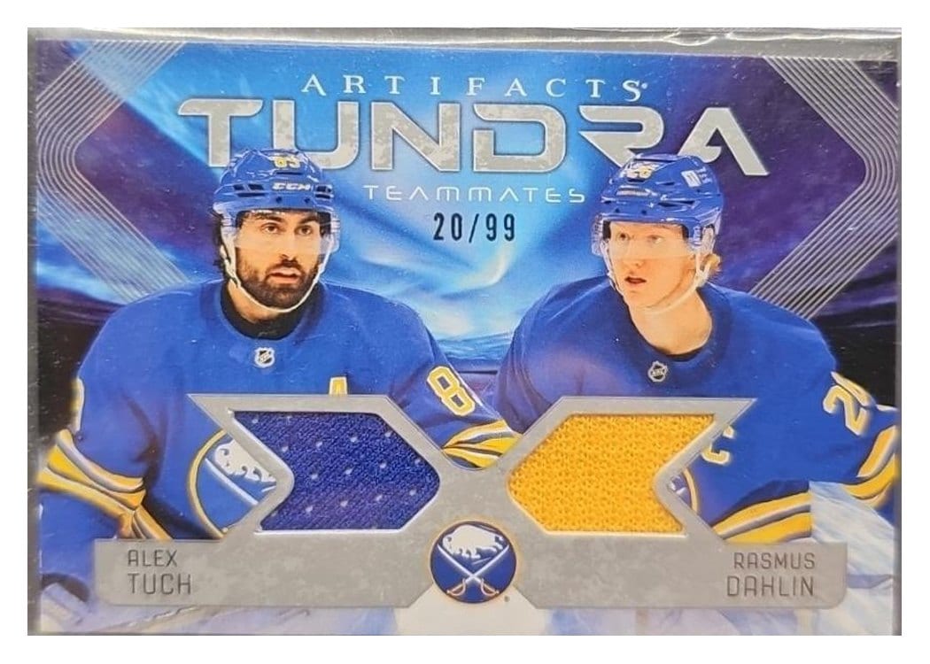 2025-26 Upper Deck Artifacts Tundra Teammates Duos Rasmus Dahlin/Alex Tuch #T2-TD card