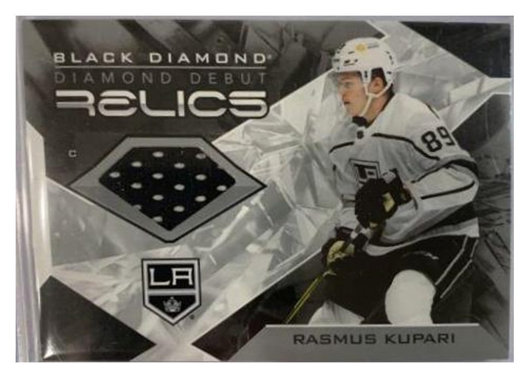 2021-22 Upper Deck Black Diamond Diamond Debut Relics Rasmus Kupari #DD-RK card