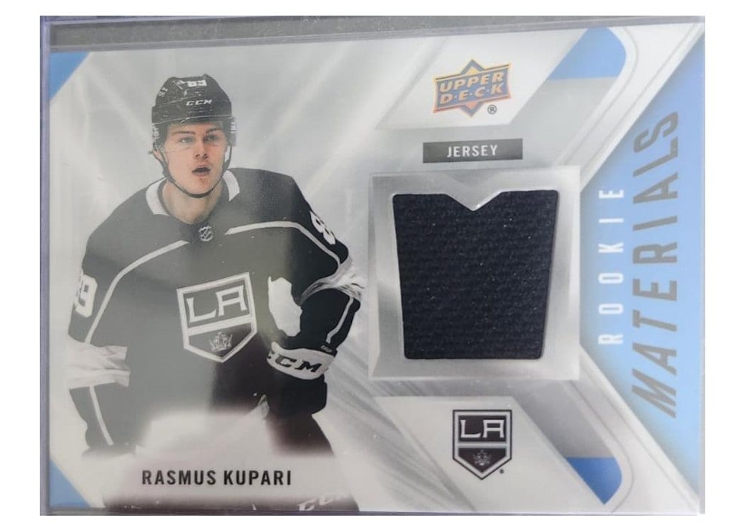 2021-22 Upper Deck Rookie Materials Rasmus Kupari #RM-RK card