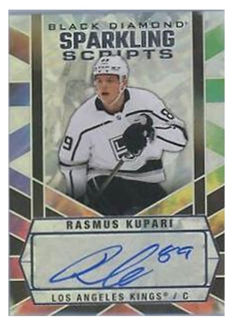 2022-23 Upper Deck Black Diamond Sparkling Scripts Rasmus Kupari #SC-RK card