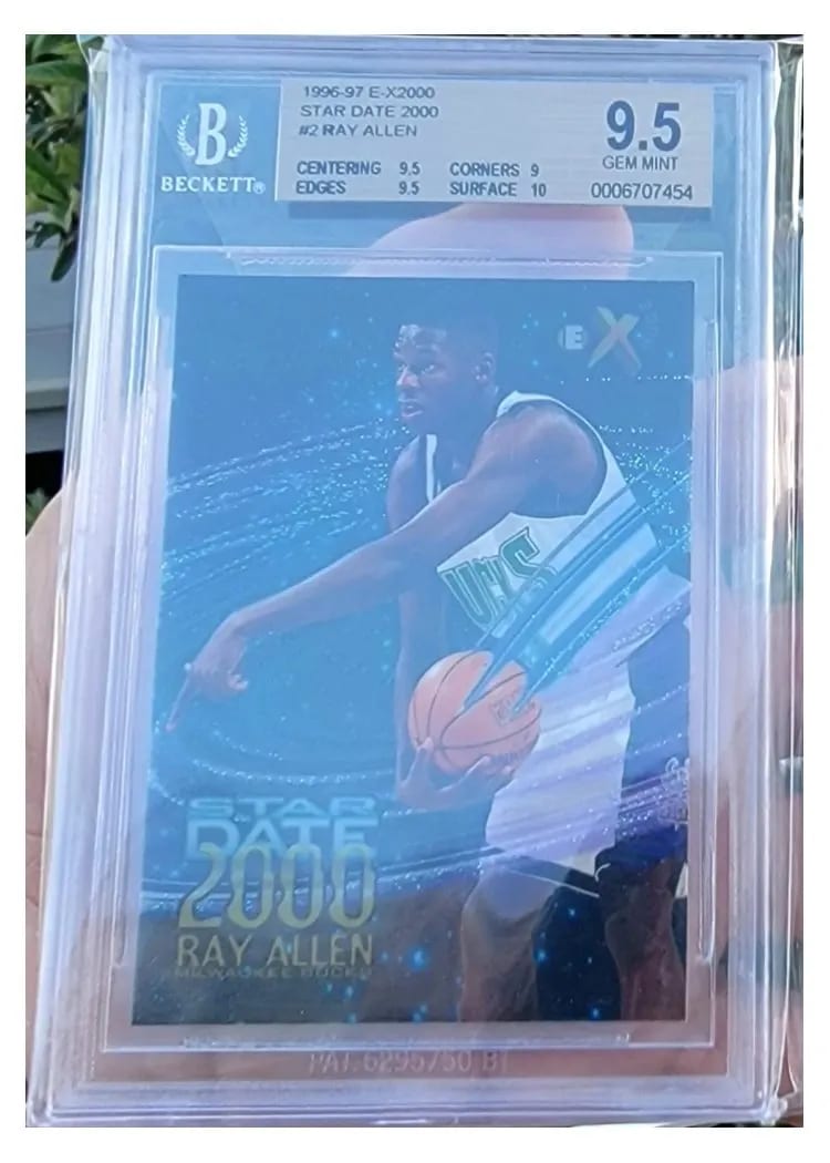 1996 Skybox E-X2000 Ray Allen #37 card