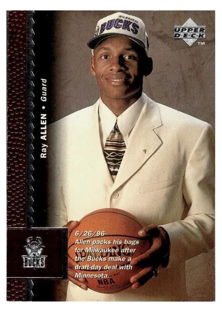 1996 Upper Deck Ray Allen #69 card