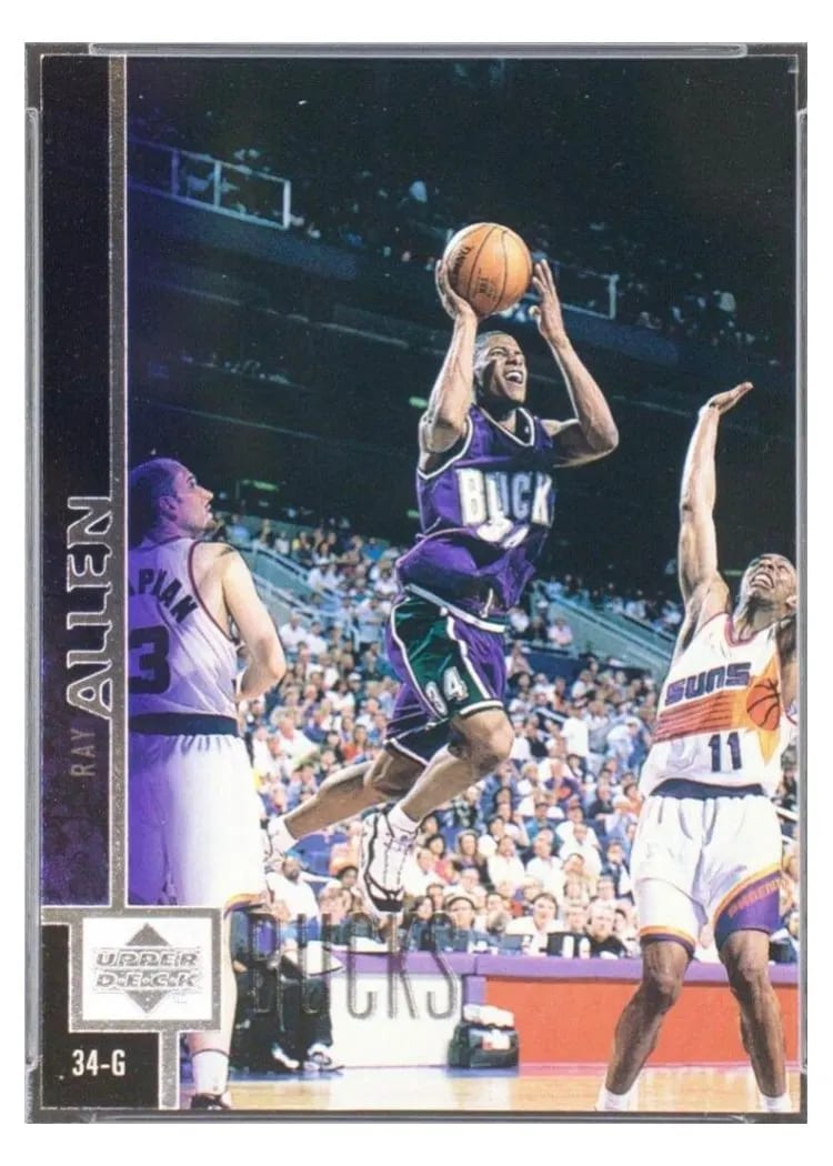 1997 Upper Deck Ray Allen #68 card