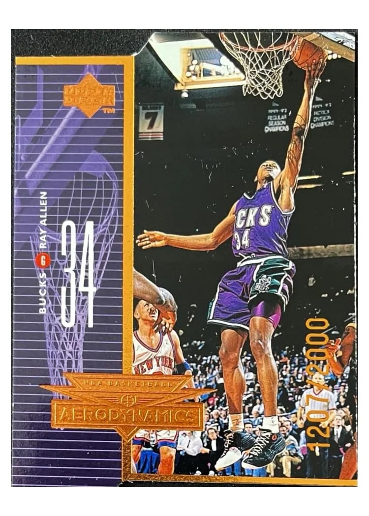 1998 Upper Deck Aerodynamics Ray Allen #A16 card