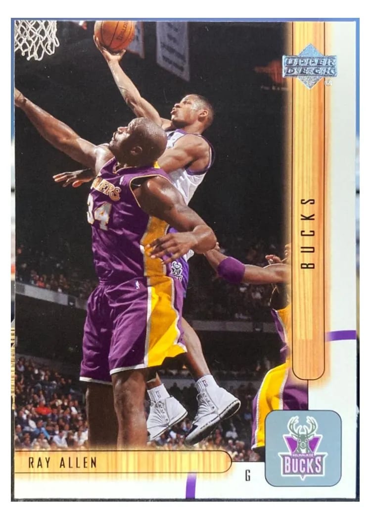 2001 Upper Deck Ray Allen #93 card