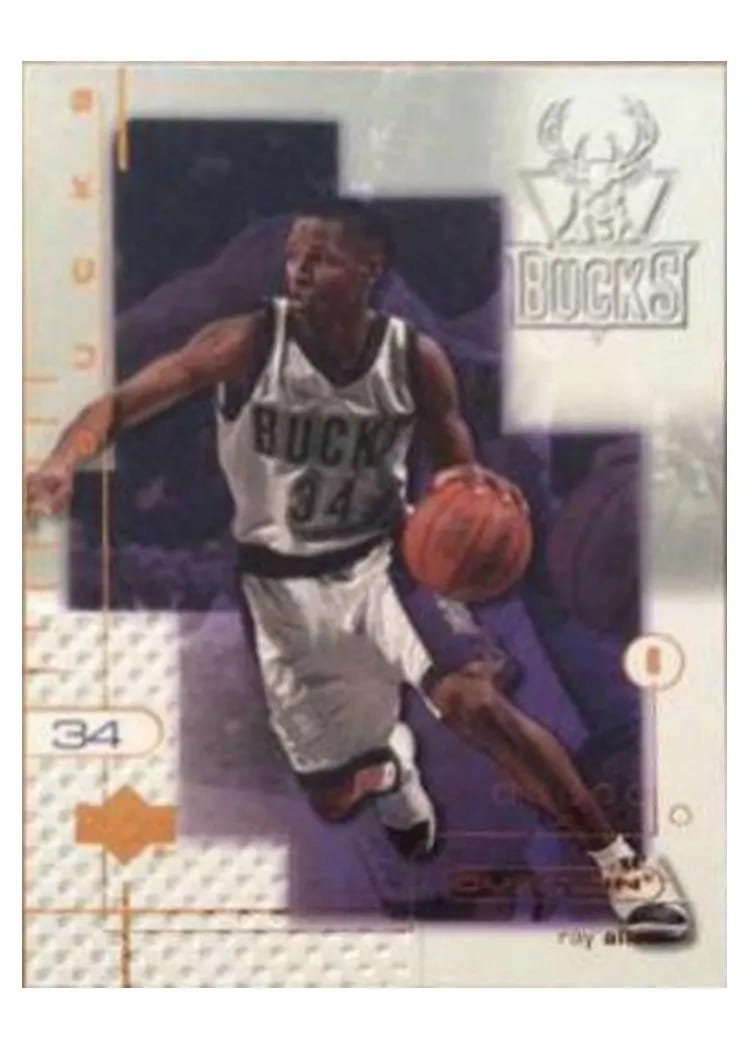 2001 Upper Deck Ovation Ray Allen #48 card