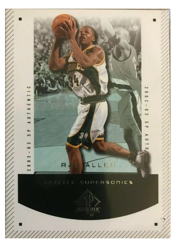 2002 SP Authentic Ray Allen #86 card