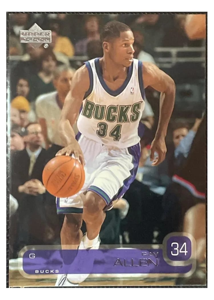 2002 Upper Deck Ray Allen #84 card