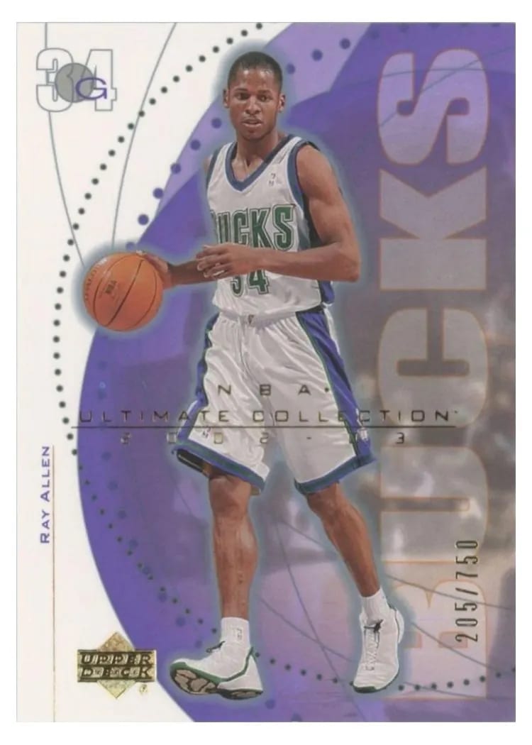2002 Upper Deck Ultimate Ray Allen #32 card