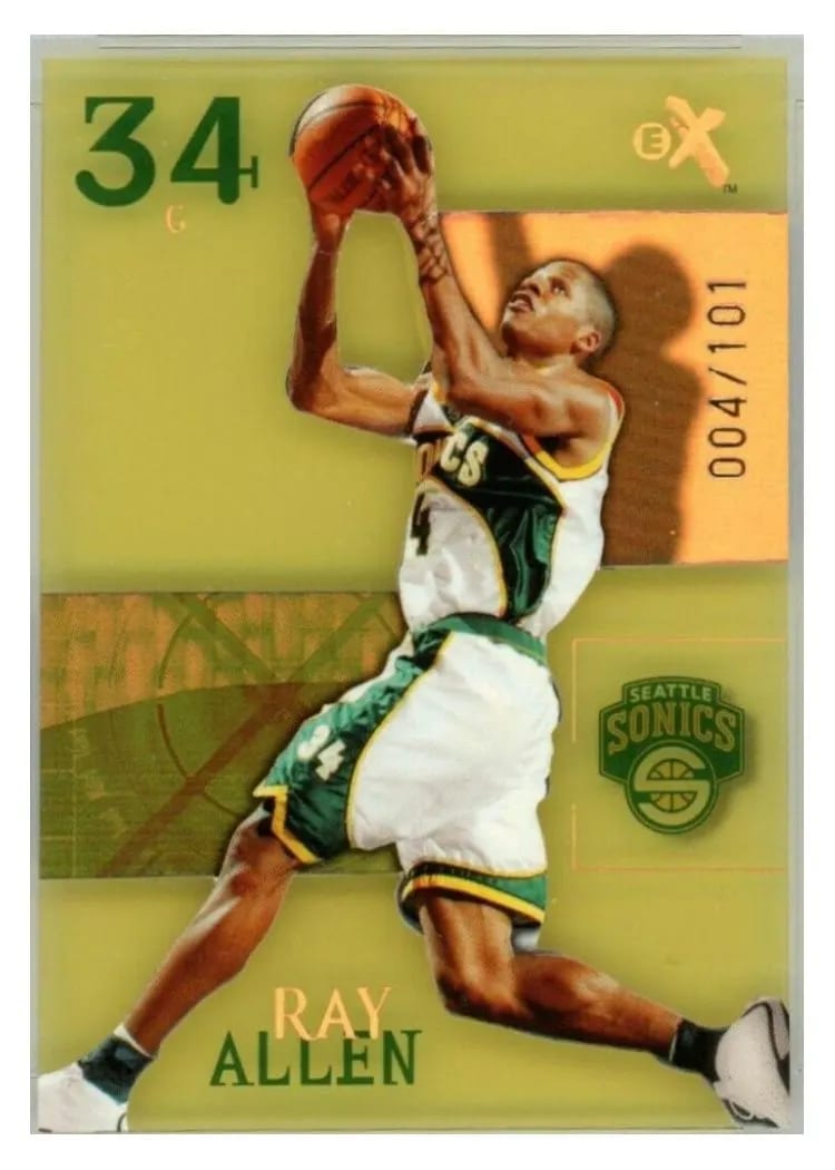 2003 Fleer E-X Ray Allen #2 card