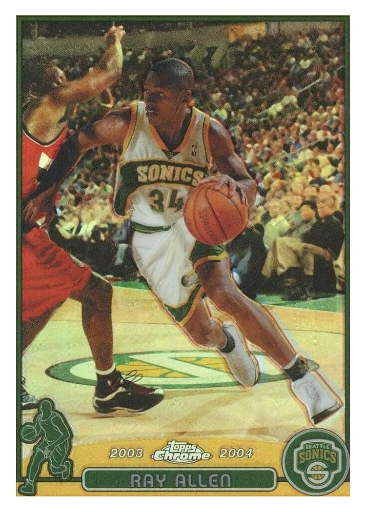 2003 Topps Chrome Ray Allen #48 card