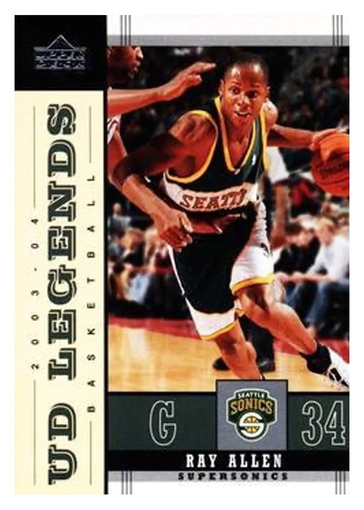 2003 Upper Deck Legends Ray Allen #80 card