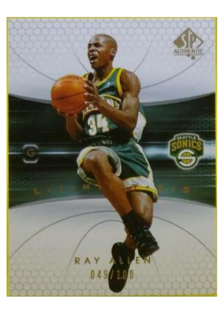 2004 SP Authentic Ray Allen #80 card