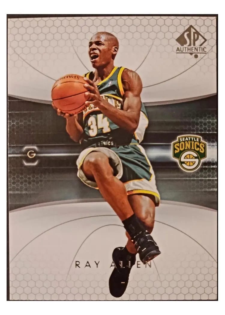 2004 SP Authentic Ray Allen #80 card