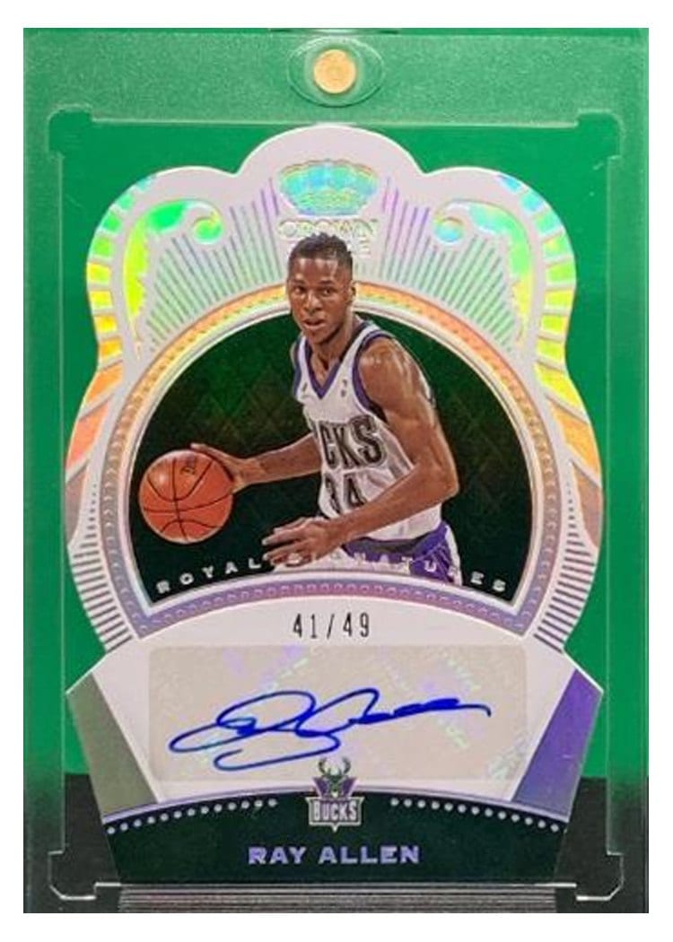 2020-21 Panini Crown Royale Royal Signatures Ray Allen #RS-RAL card