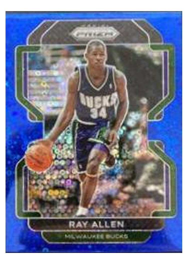 2021-22 Panini Prizm Base Set Ray Allen Fast Break Blue Prizm #251 card