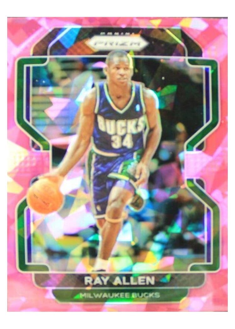 2021-22 Panini Prizm Base Set Ray Allen Pink Ice Prizm #251 card