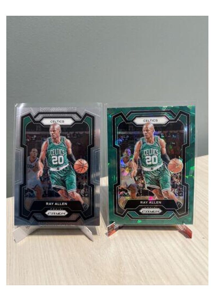 2023-24 Panini Prizm Base Set Ray Allen Green Ice #192 card