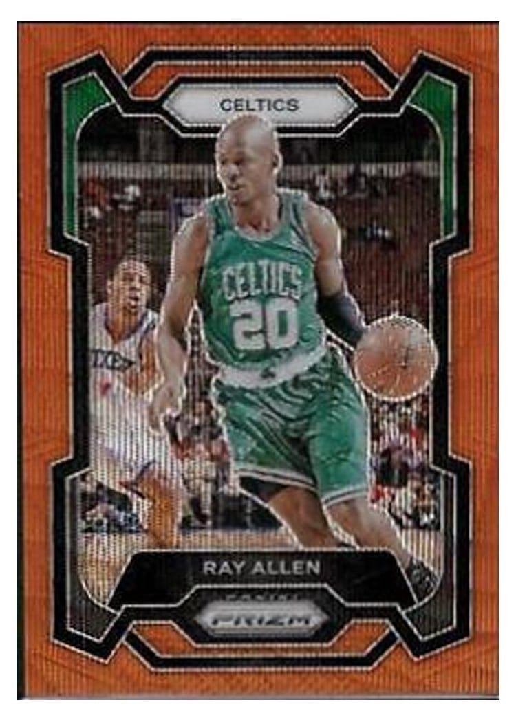 2023-24 Panini Prizm Base Set Ray Allen Orange Wave #192 card
