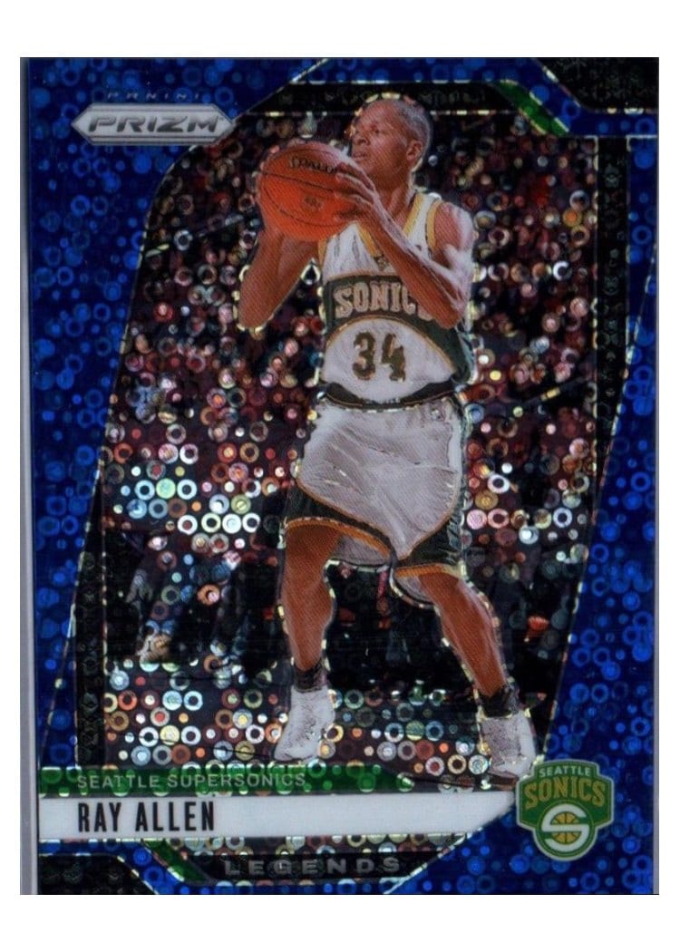 2024-25 Panini Prizm Base Set Ray Allen Fast Break Blue #300 card
