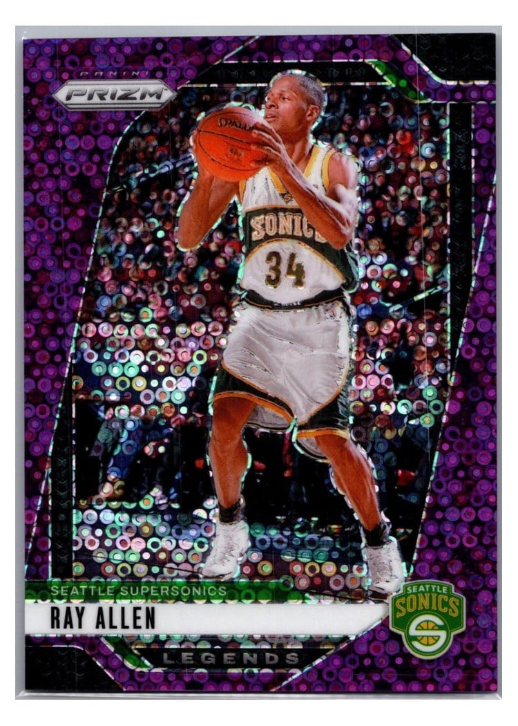 2024-25 Panini Prizm Base Set Ray Allen Fast Break Purple #300 card