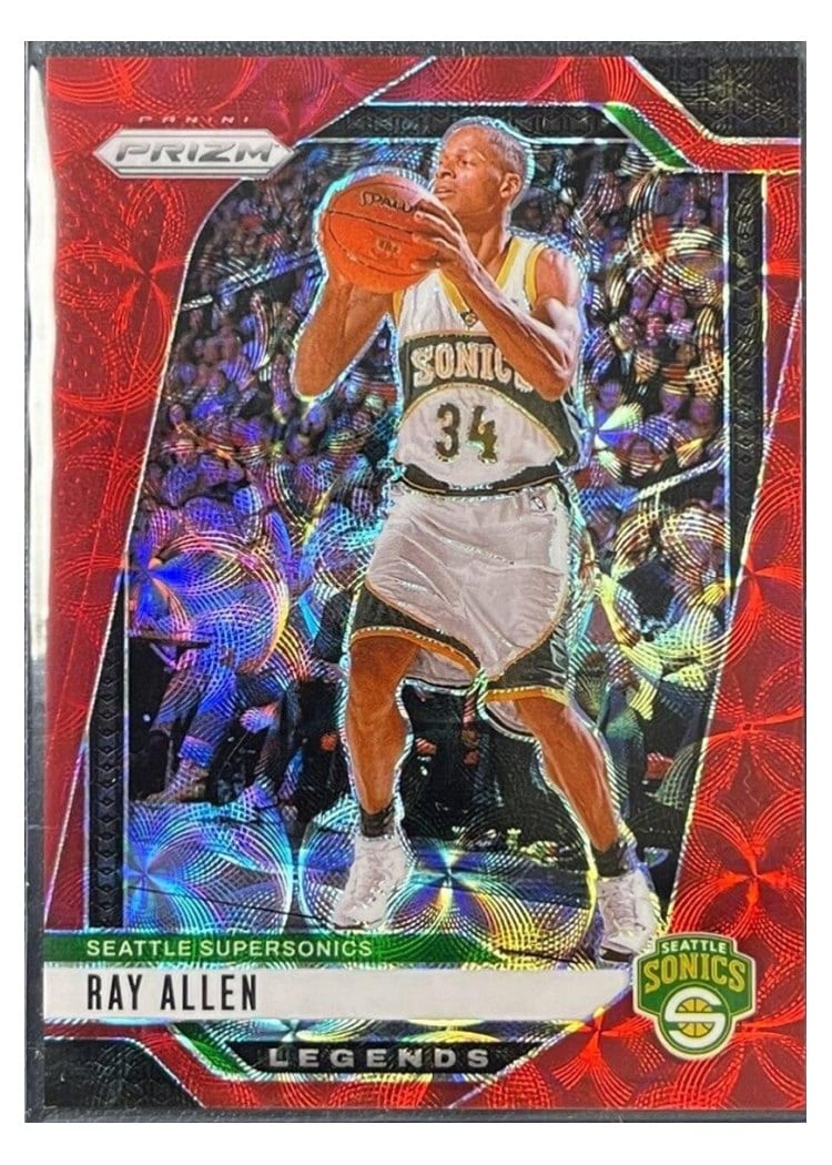 2024-25 Panini Prizm Base Set Ray Allen Choice Red #300 card