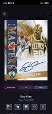 2025-26 Finest Masters Autographs Ray Allen #MA-RA card