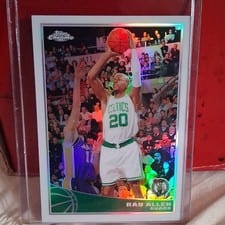 2009 Topps Chrome Ray Allen Refractor #7 card