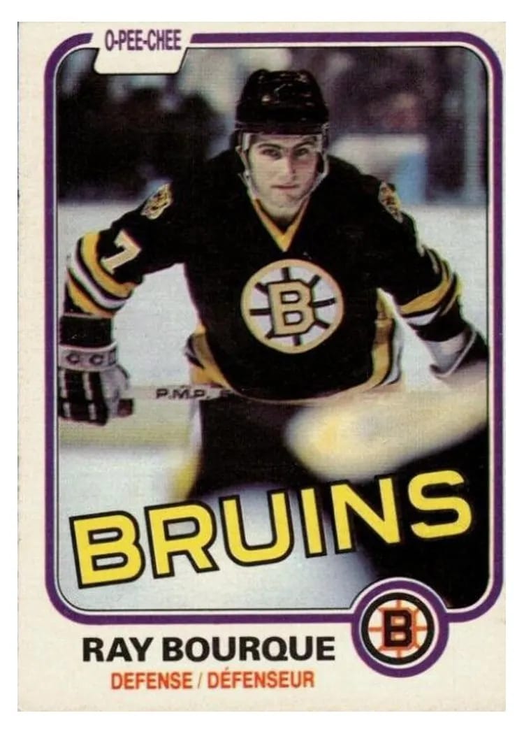 1981 O-Pee-Chee Ray Bourque #1 card