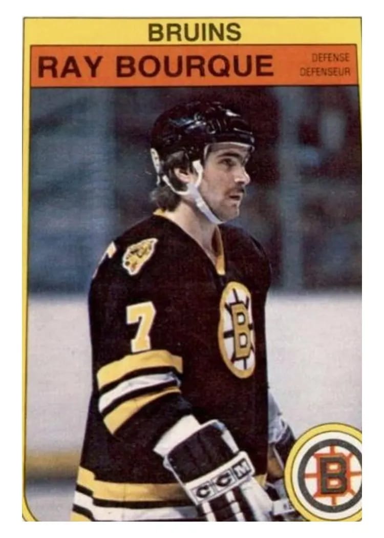 1982 O-Pee-Chee Ray Bourque #7 card